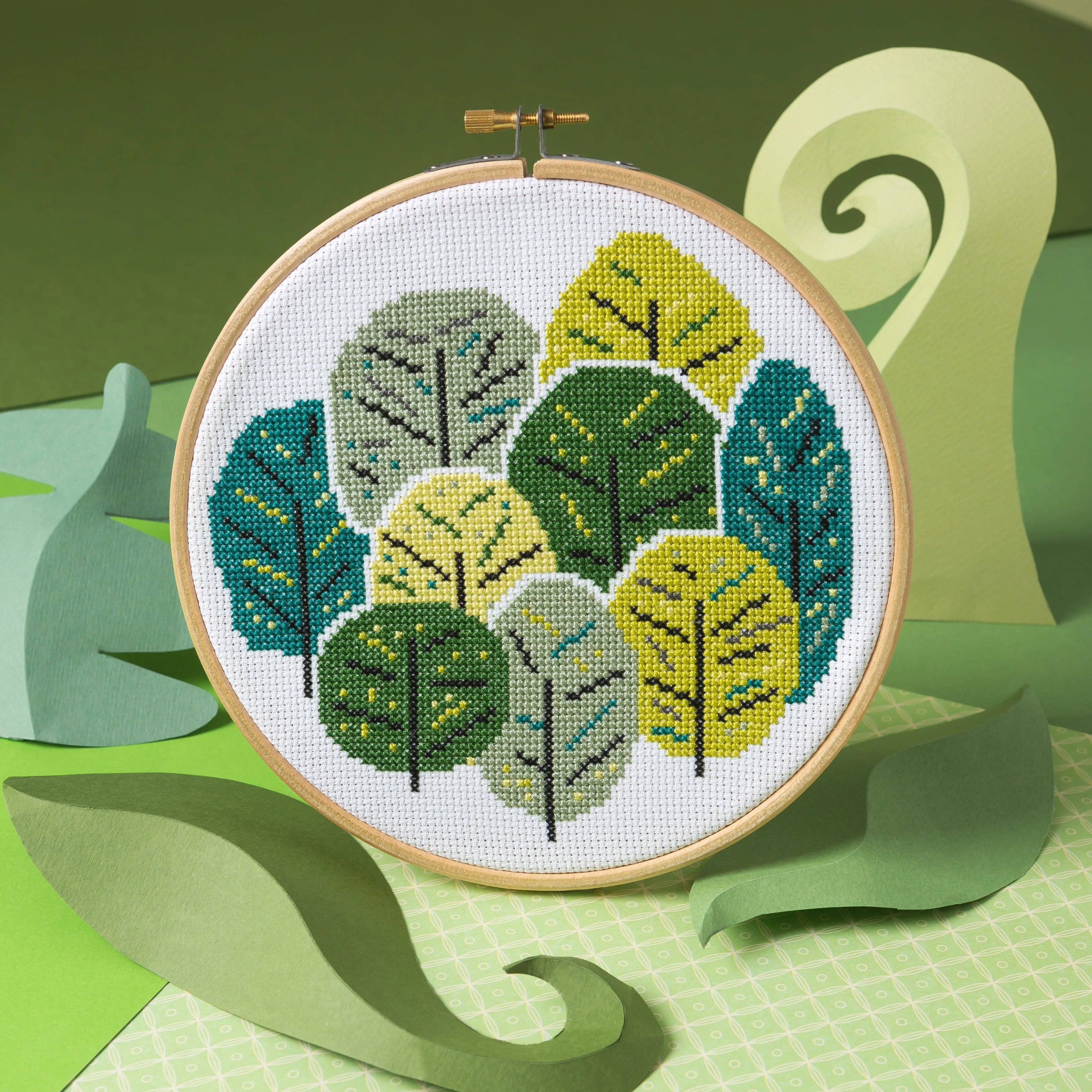 Summer Trees Cross Stitch Kit