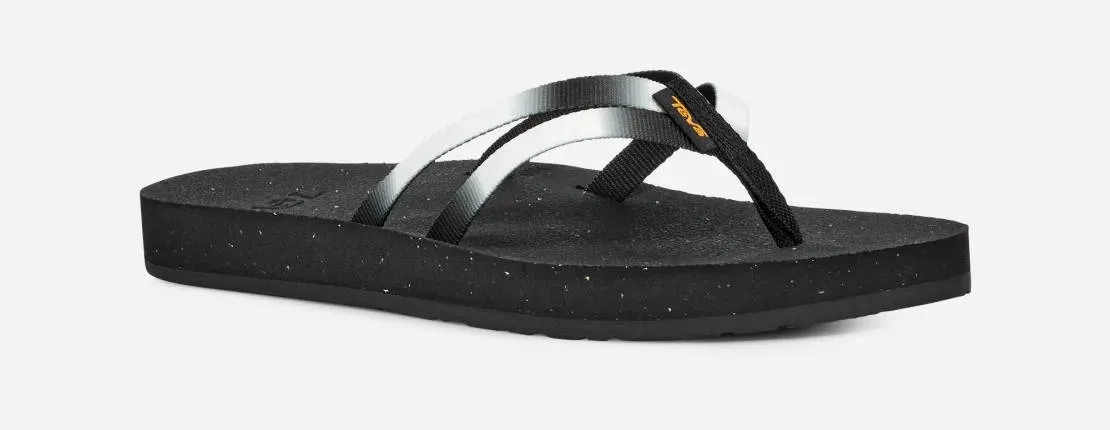 Teva Womens Reflip Strappy Gradiate Aura Black White