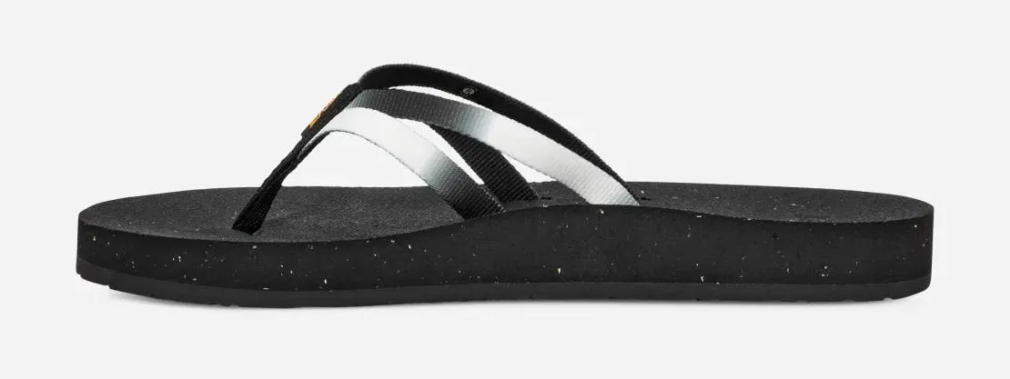 Teva Womens Reflip Strappy Gradiate Aura Black White