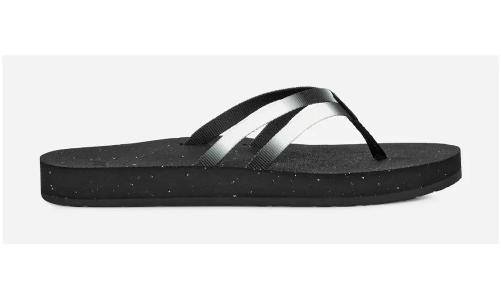 Teva Womens Reflip Strappy Gradiate Aura Black White