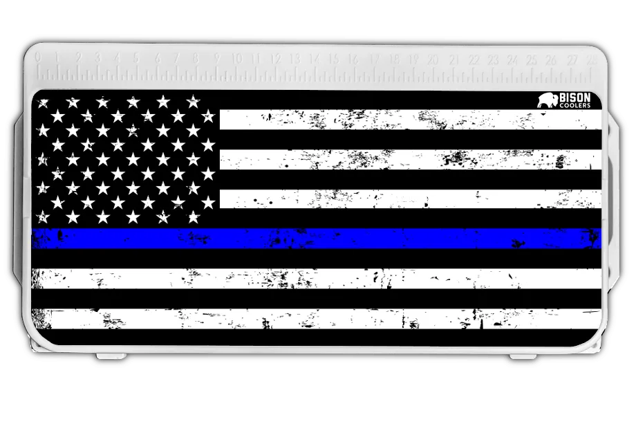 Thin Blue Line Flag Lid Graphic