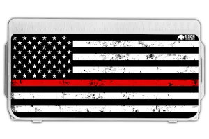 Thin Red Line Flag Lid Graphic