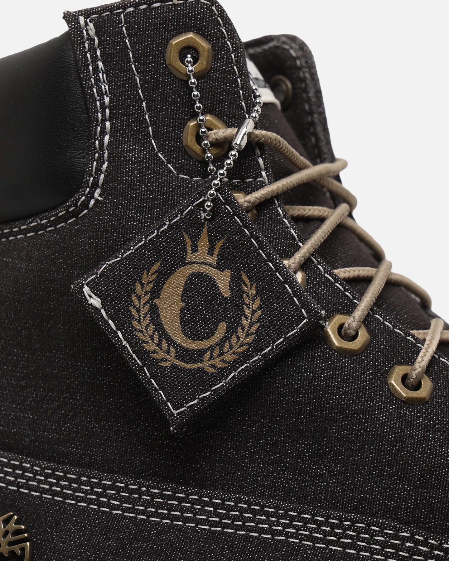 Timberland X Culture Kings 6" Black Denim Premium Boot Black Denim