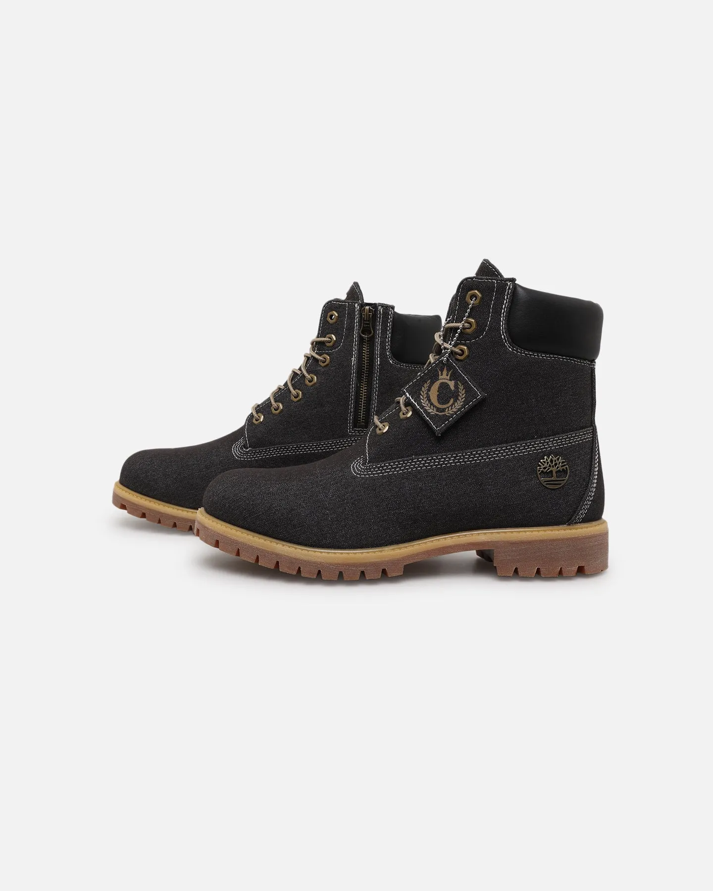 Timberland X Culture Kings 6" Black Denim Premium Boot Black Denim