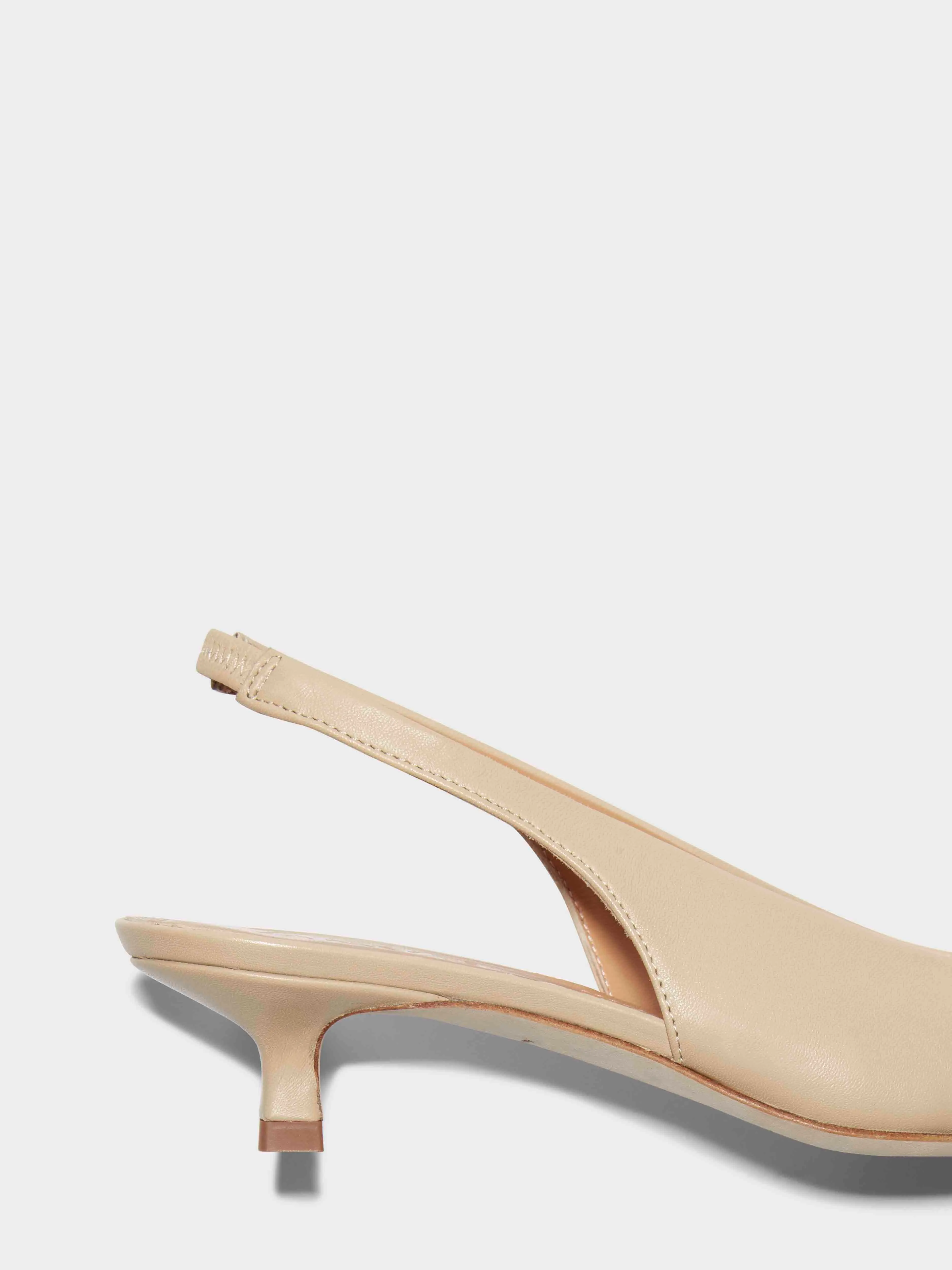 Valerie Leather Slingback Pumps