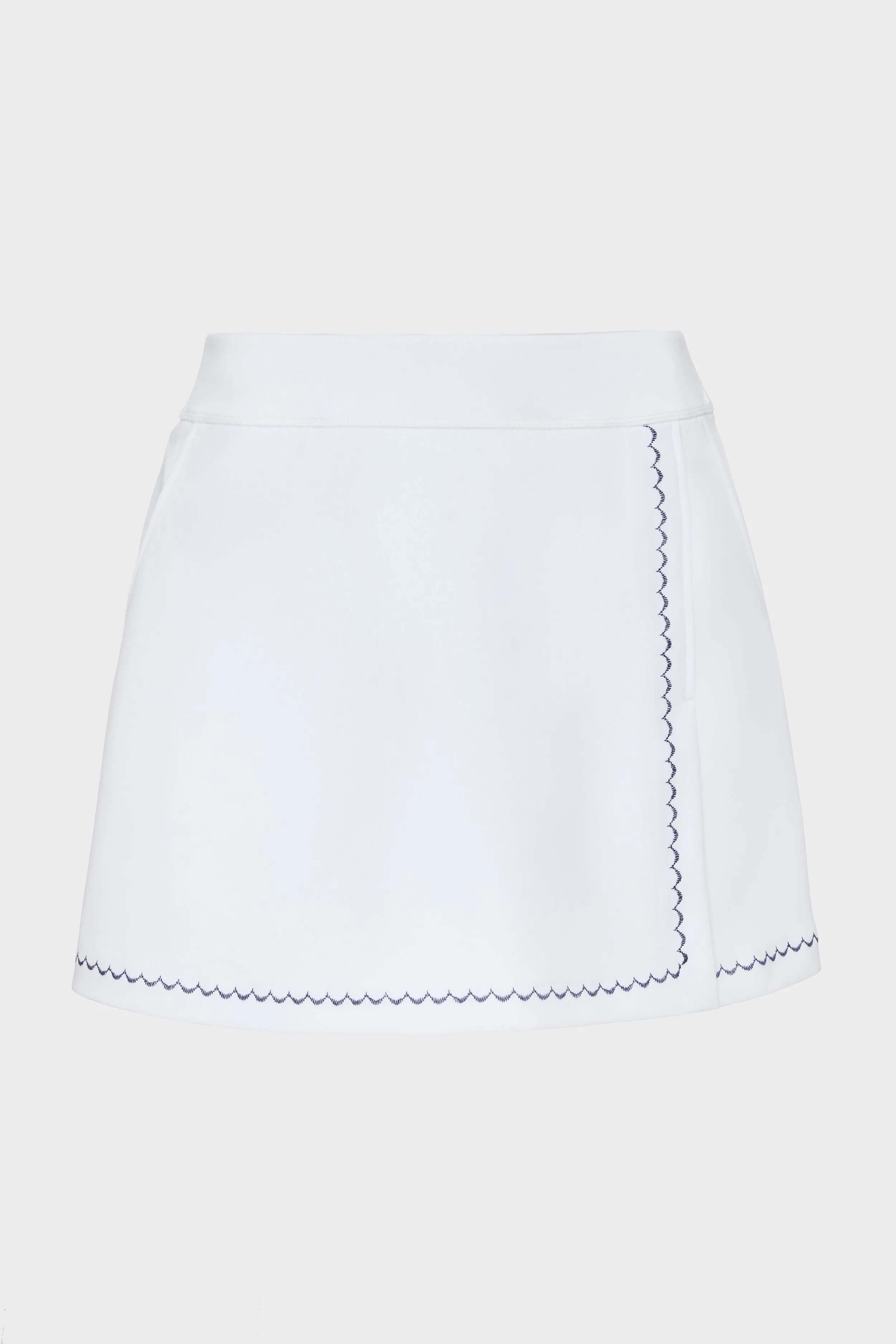 White 16 Inch Halliet Golf Skirt