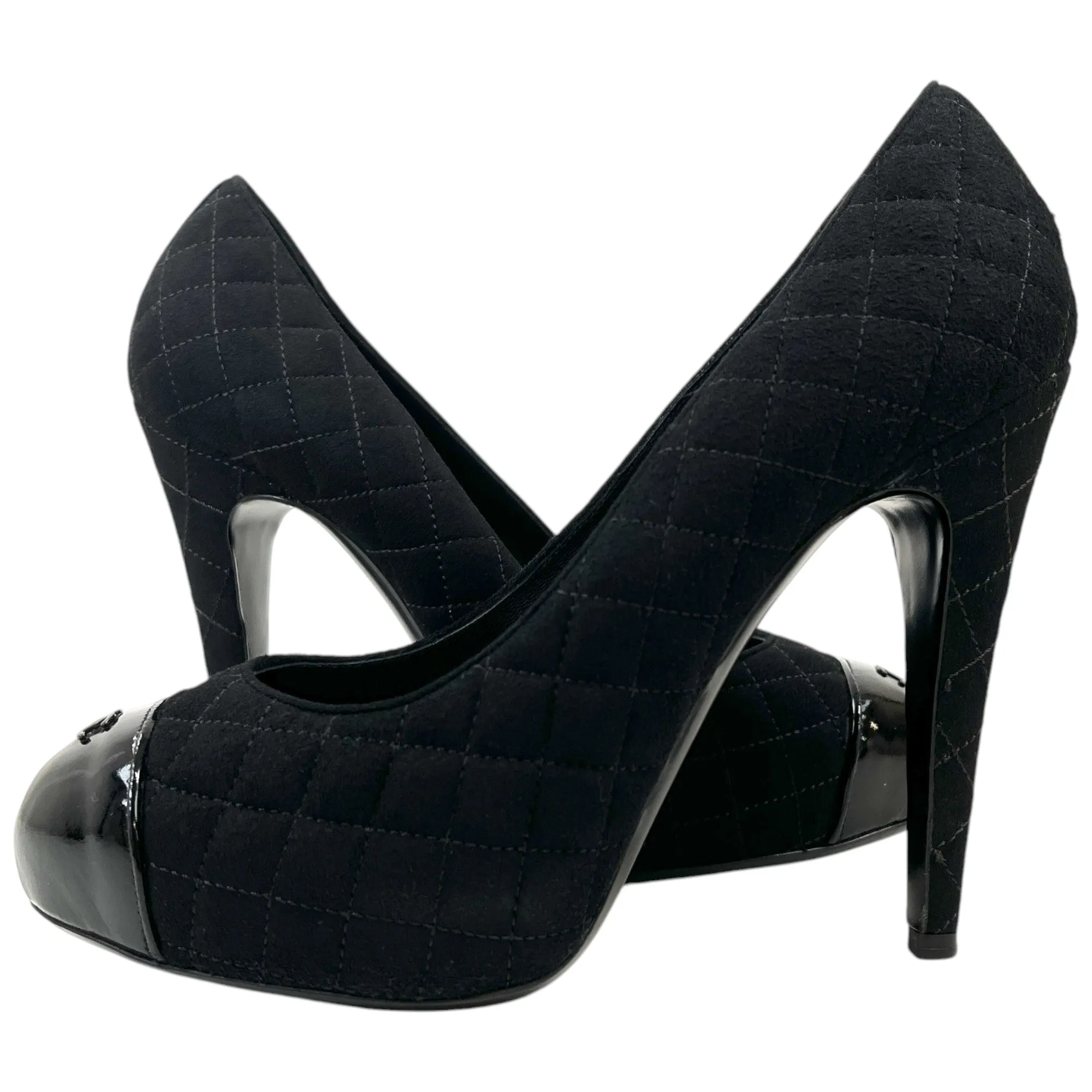 Women's Quilted Cc Heels Black Size EU 41 / UK 8