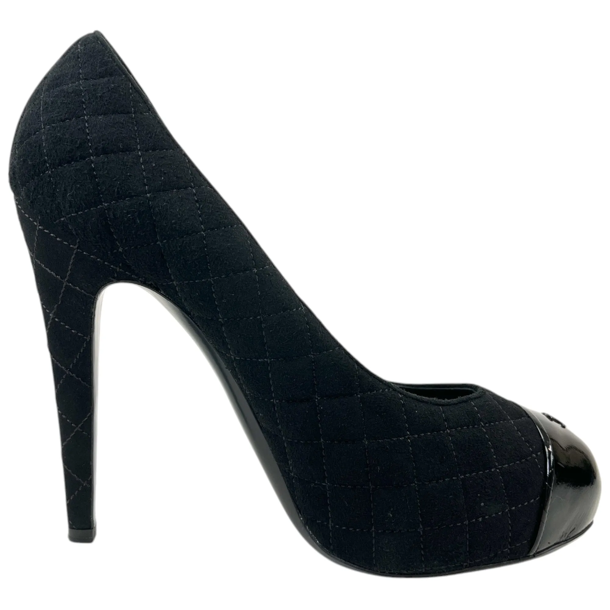 Women's Quilted Cc Heels Black Size EU 41 / UK 8