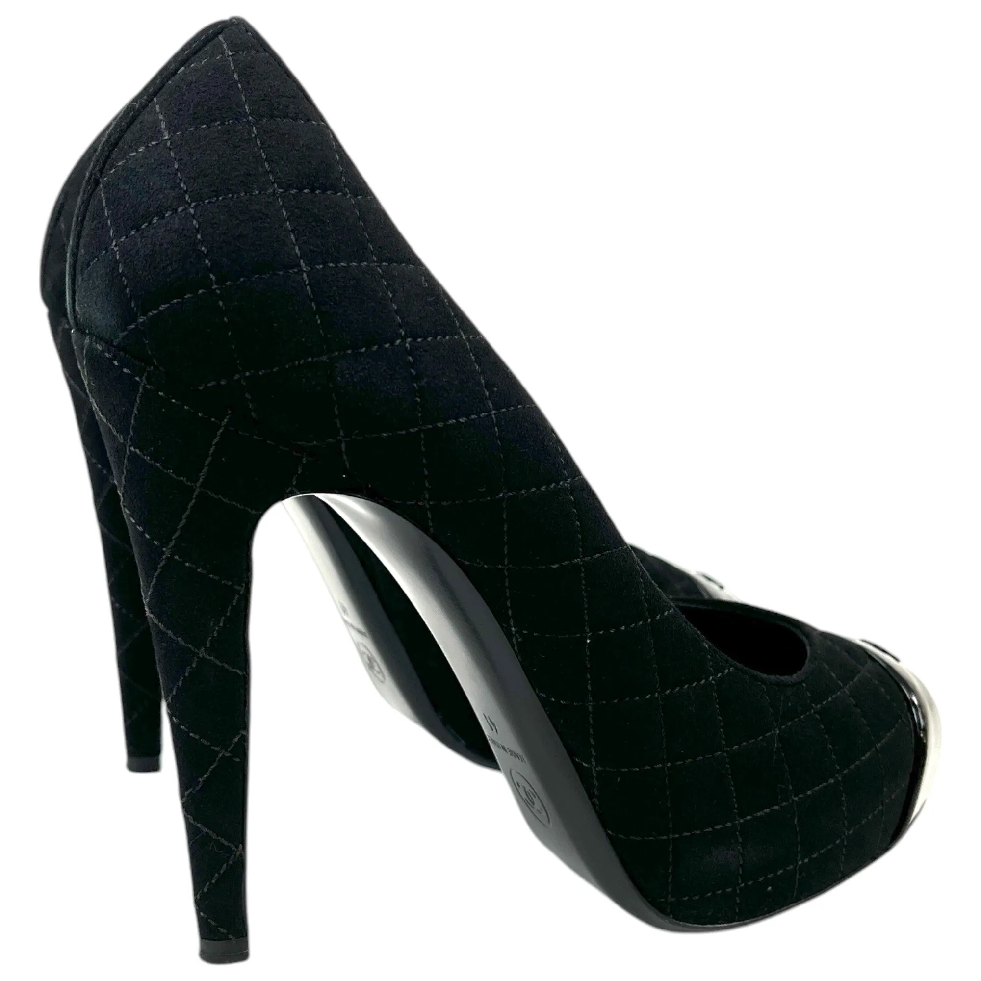 Women's Quilted Cc Heels Black Size EU 41 / UK 8