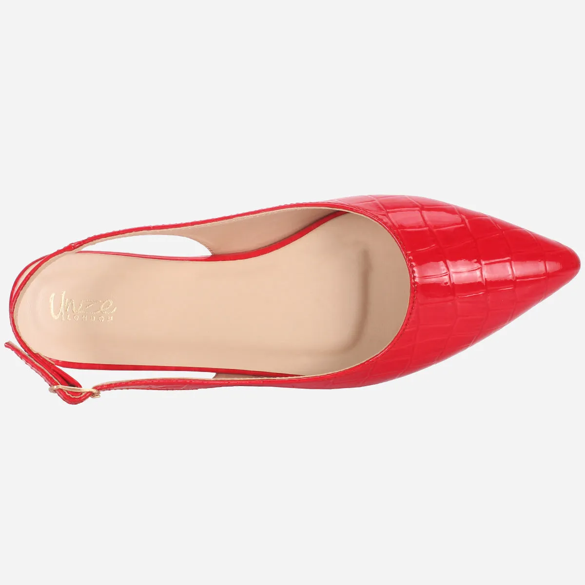 Women's "TAJEZWI" Patent Pointed Flat Shoes