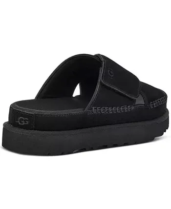 WOMEN'S UGG GOLDENSTAR CROSS SLIDE SANDAL | BLACK