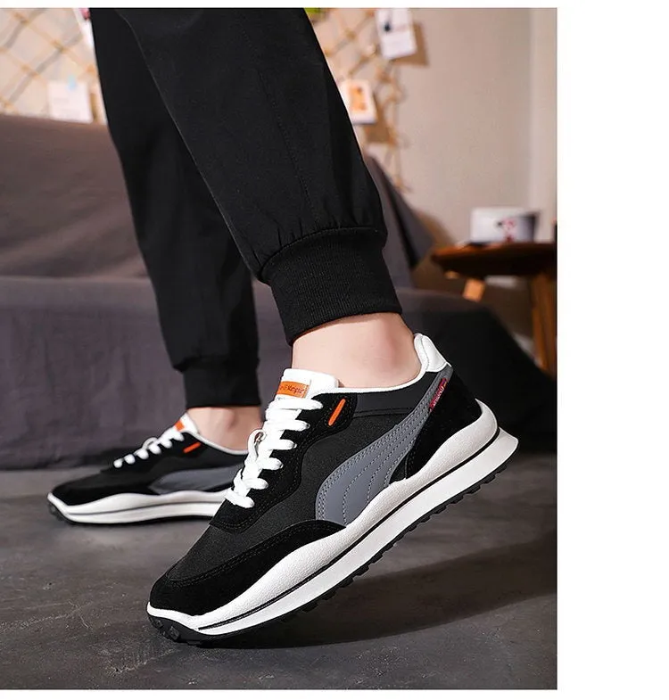 xiangtuibao New Young Casual Men Shoes Comfortable Male Casual Sneaker Size 39-44 Suede Running Shoe for Mens Popular  Golf Shoes Man